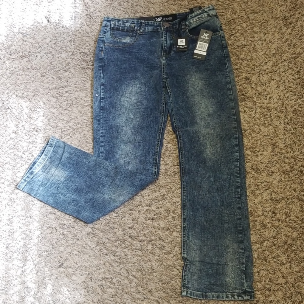 Boys acid-washed jeans